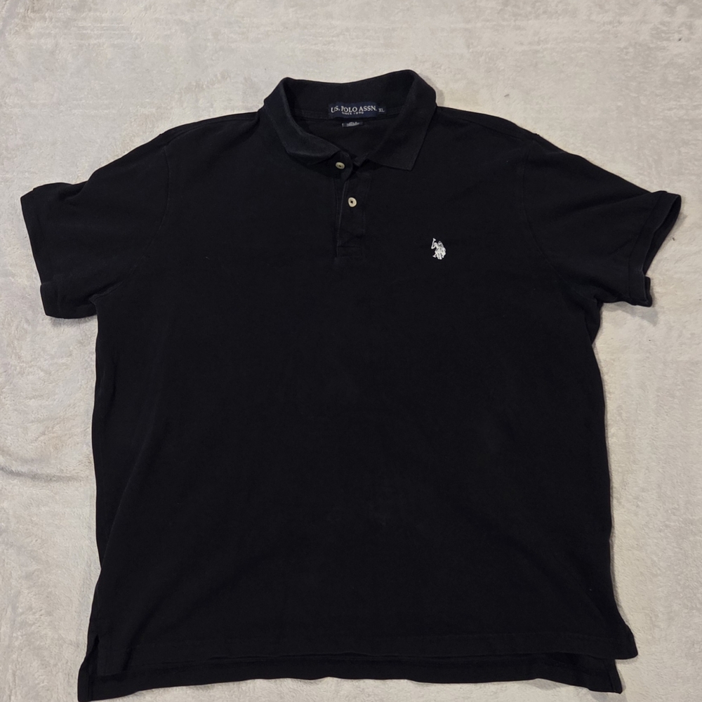 U.S. Polo Assn. Men's Black Polo Shirt